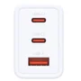 D-Link DCP-651 Cargador de Pared GaN 65W 2x USB-C y 1x USB-A Blanco